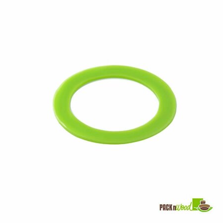 PACKNWOOD Colored Silicone Ring- Lime Green 210RGLLIML